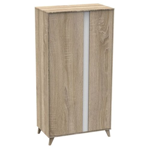 Chambre TRIO Lit 60x120 Commode Armoire NOVA Blanc - SAUTHON