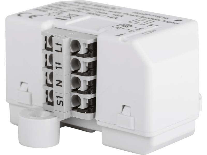 Homematic IP Smart Home Funk-Schaltaktor mit Tastereingang Unterputz Schaltaktor – HmIP-FSI16