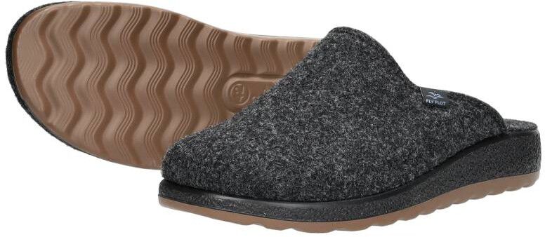 Fly Flot Pantoffels Open zwart