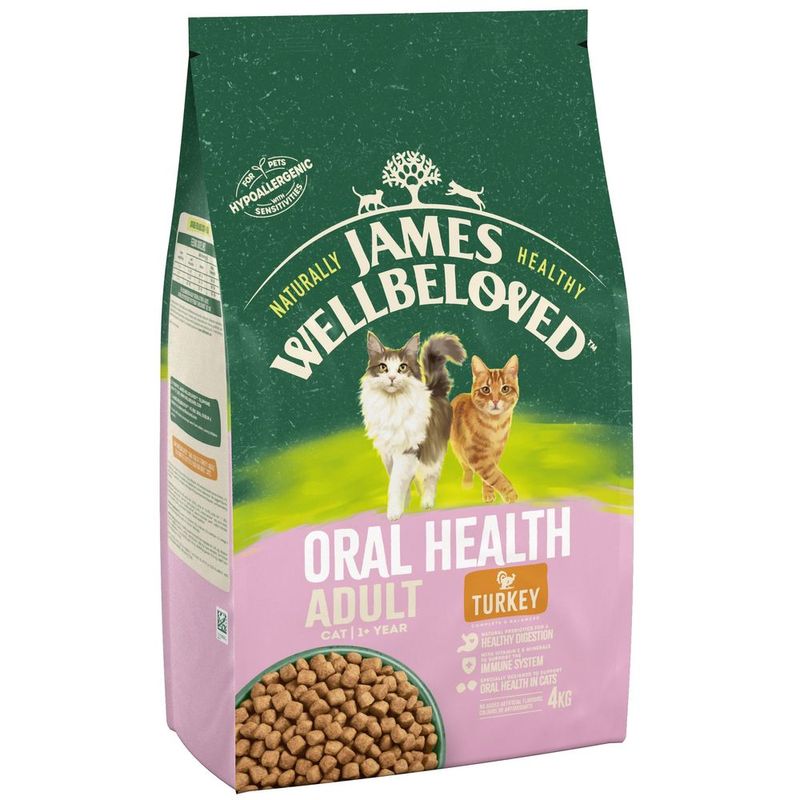James Wellbeloved Adult Oral Health dinde, riz pour chat