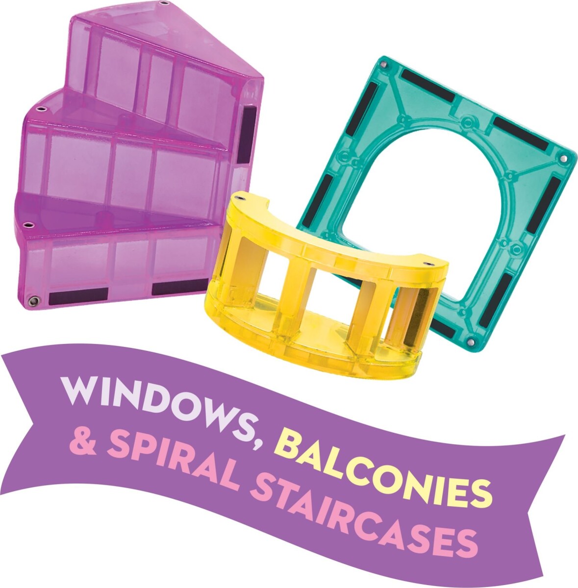 Magna-Tiles - Castle Dlx + Micromags - Deluxe Slot - 48 Dele