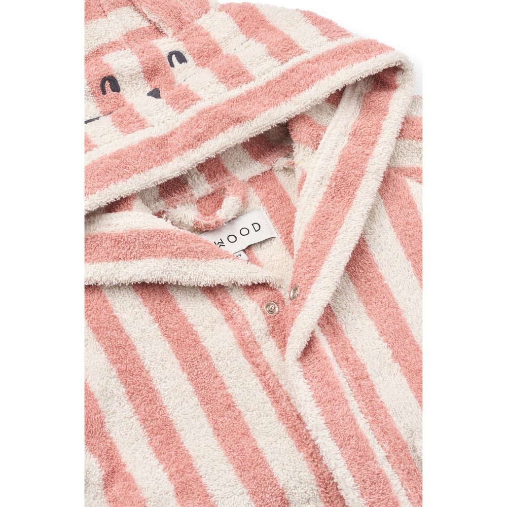 Køb LIEWOOD Coral Blush / Creme De La Creme Stripe Lily Badekåbe
