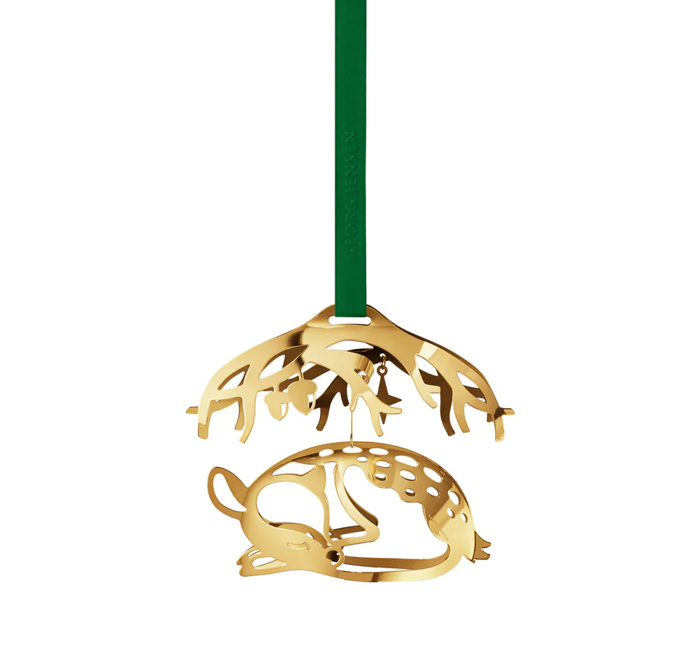Georg Jensen  CC 2023 Sovende Dådyr juleuro - forgyldt