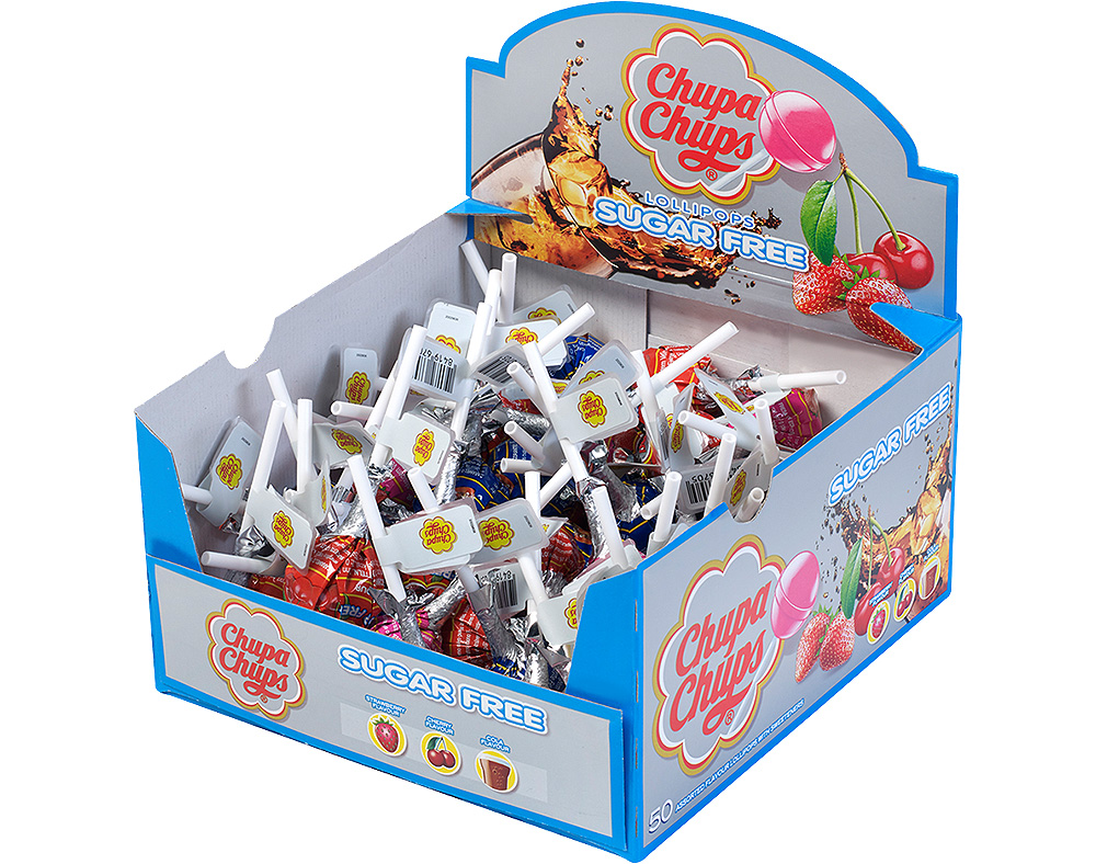 CHUPA CHUPA CHUPS SEM AÇÚCAR 1UN