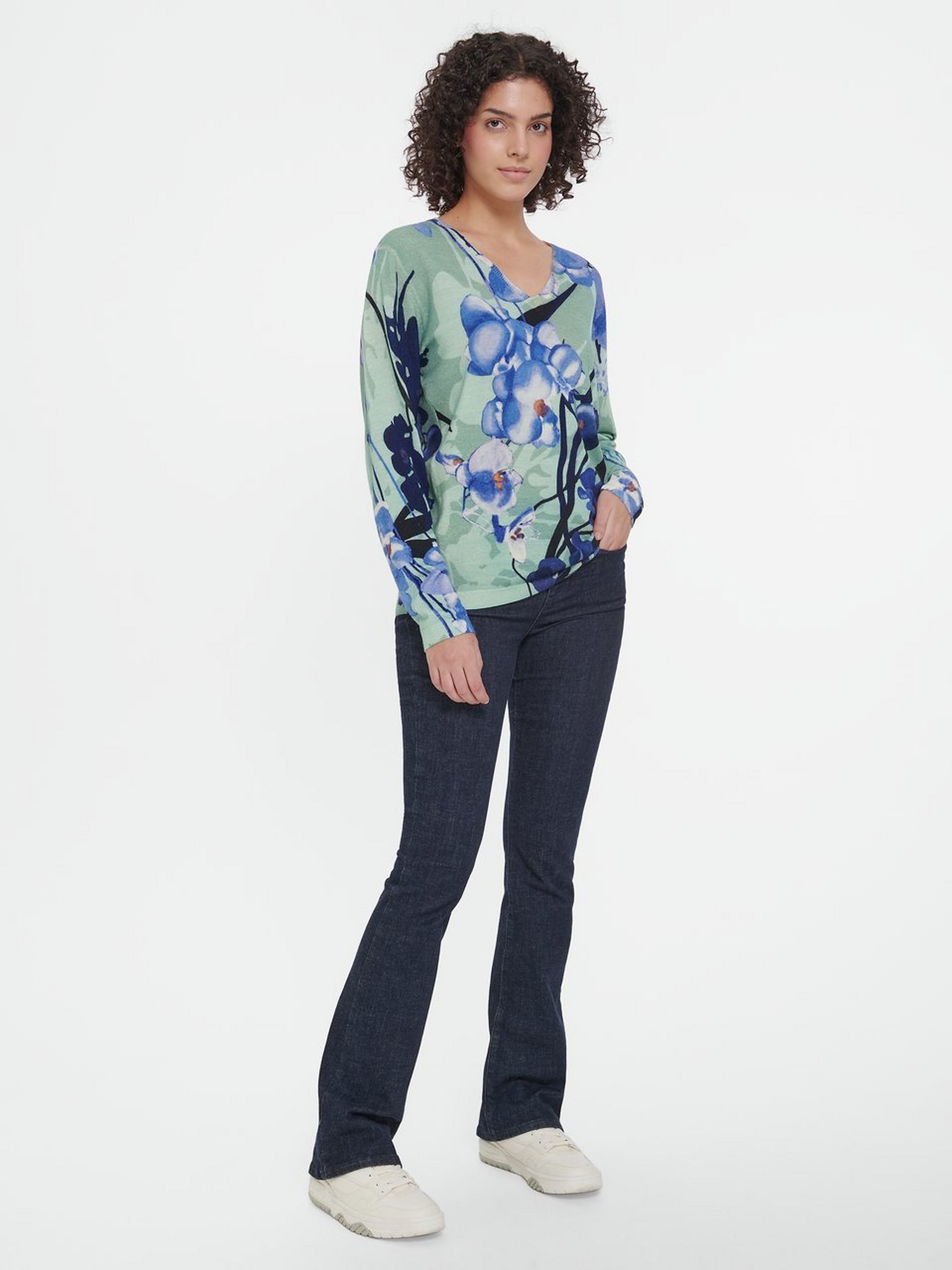 Pullover mit V-Ausschnitt