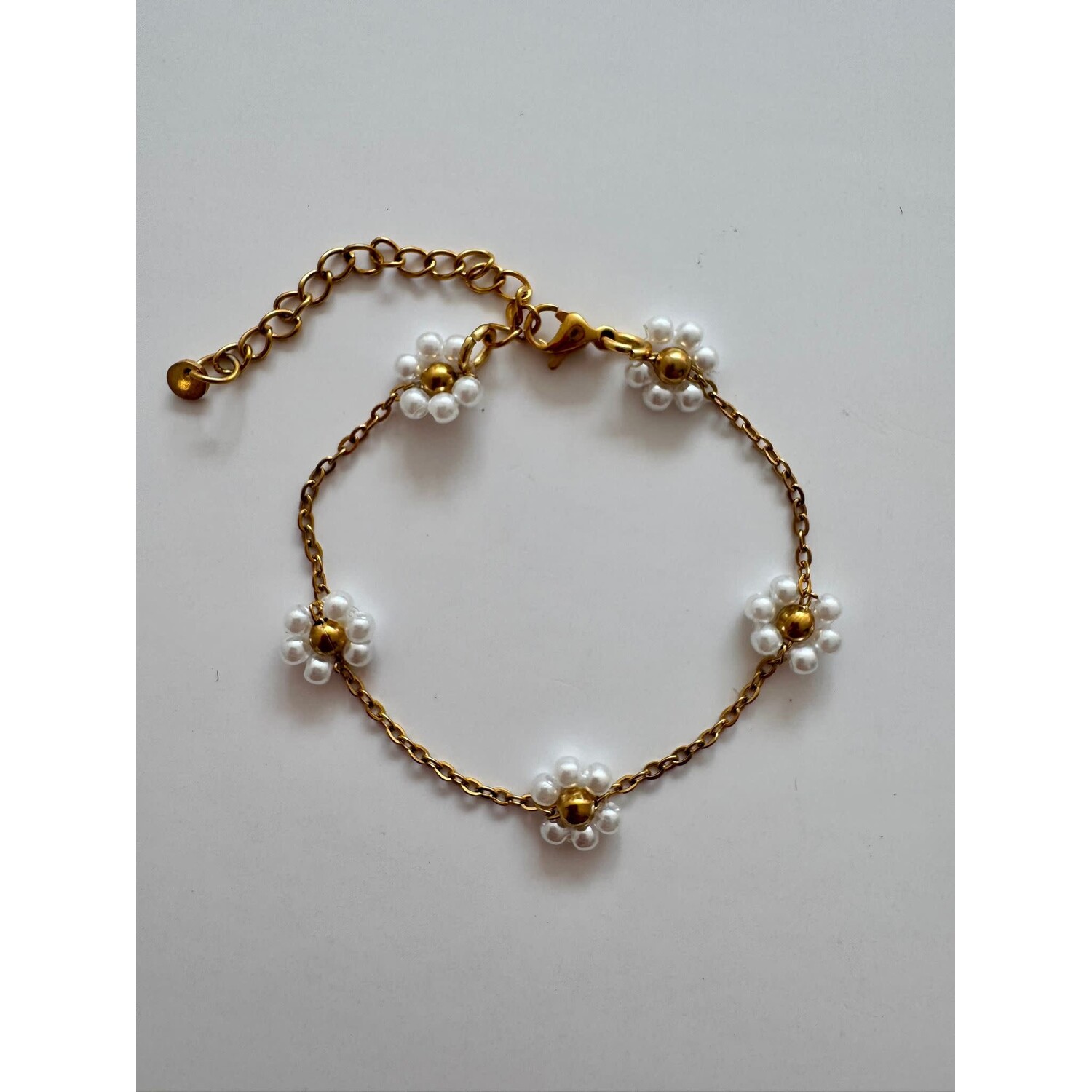 By Melo | Armbandje Flower | Wit