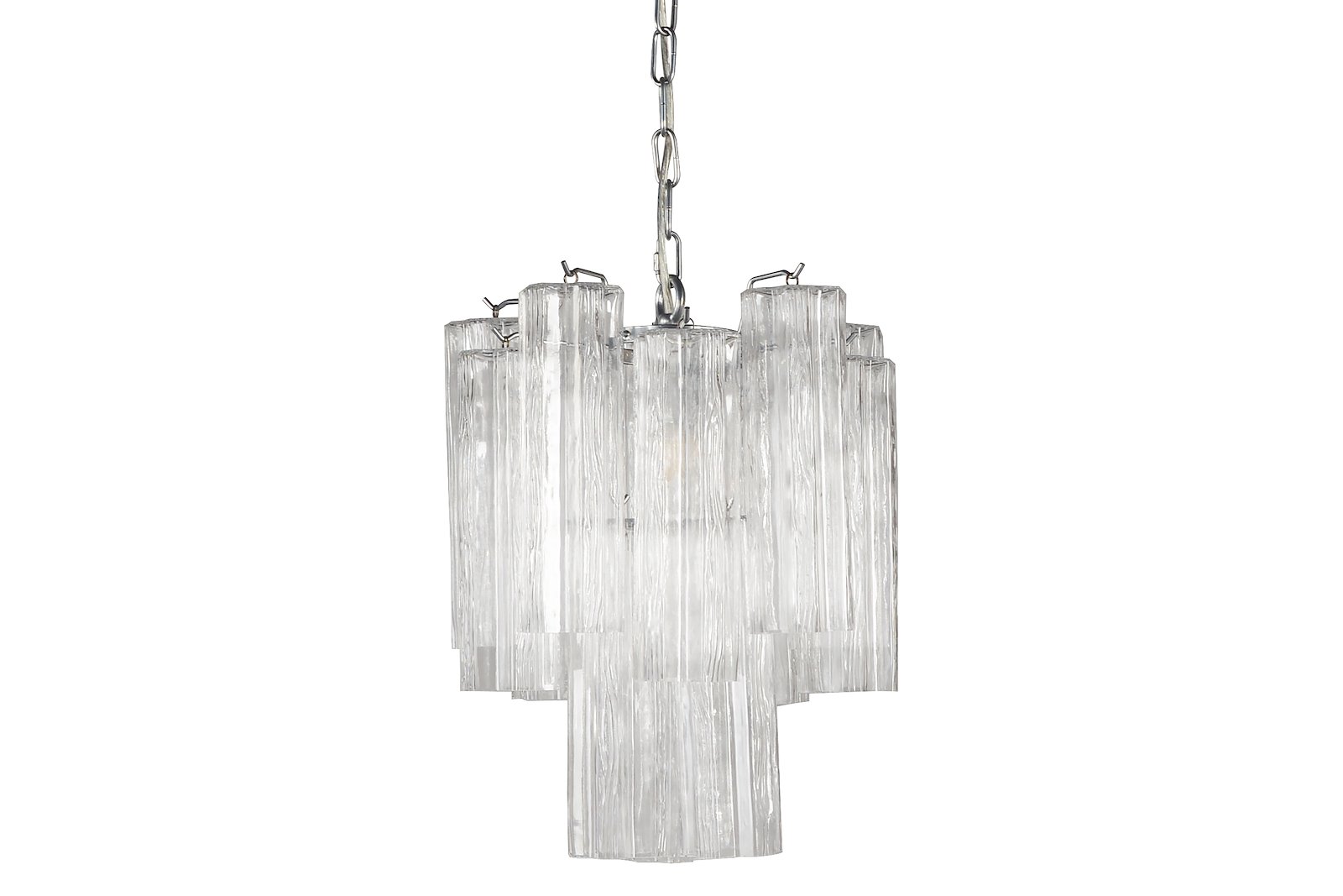 Praha lysekrone Klart glass, Ø:34cm. E14 Max 28W