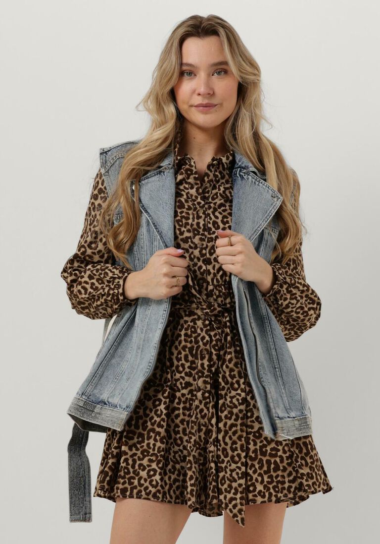COLOURFUL REBEL lichtblauwe colourful rebel gilet yalou denim gilet