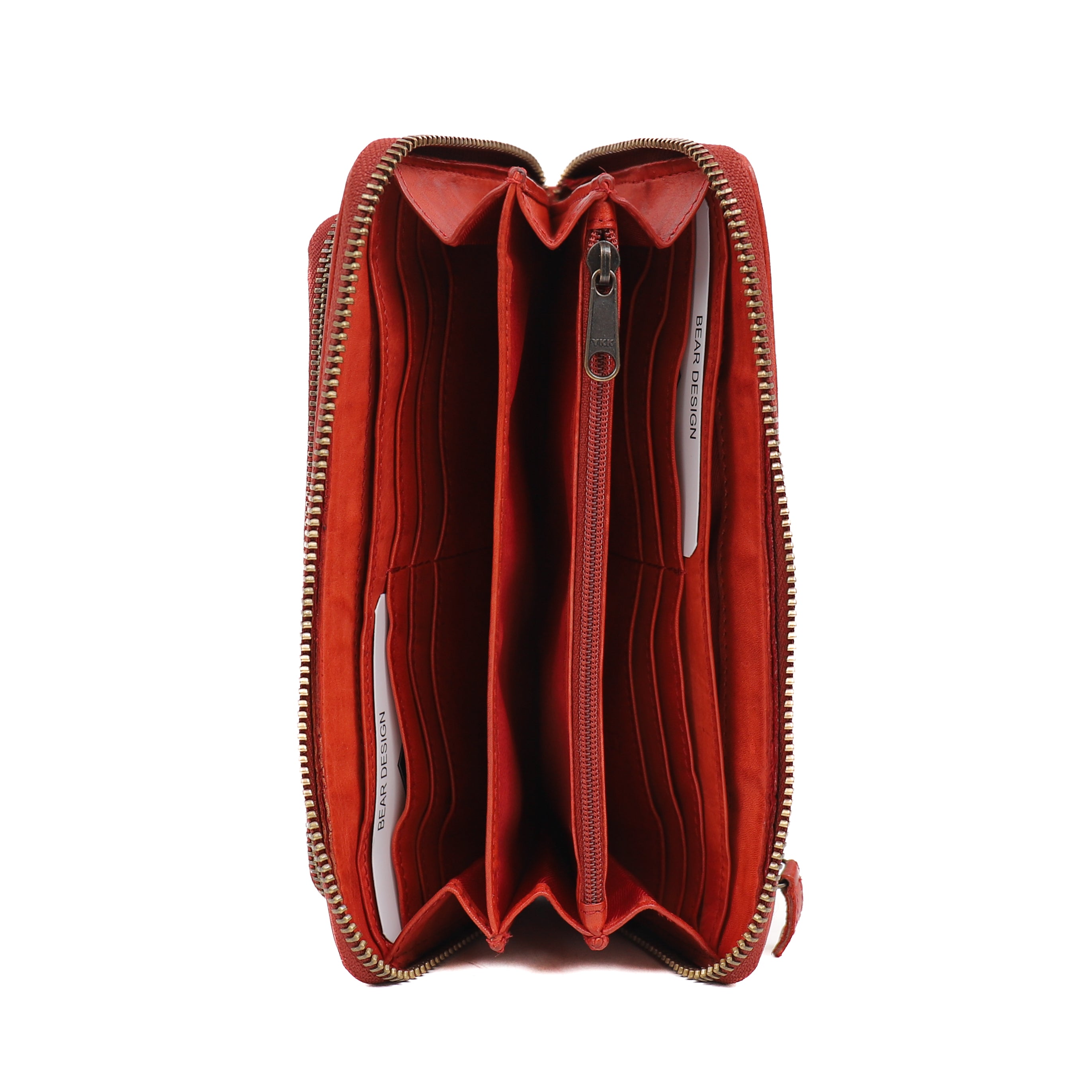 Ritsportemonnee 'Isa' rood Rood