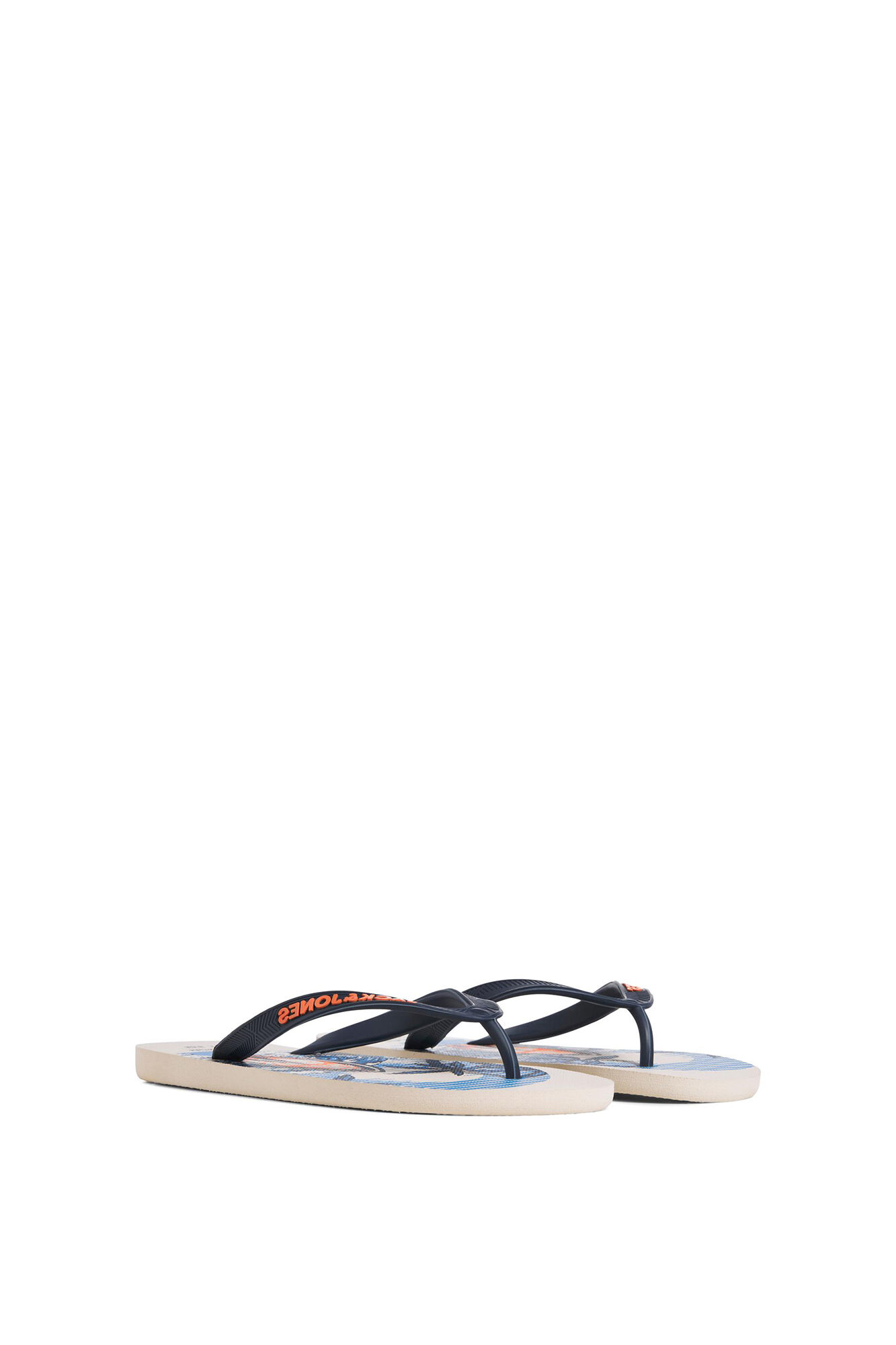 Chinelo estampado - azul marinho