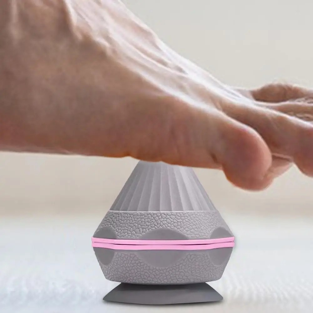 Triggerpunkt Massage Tool Muskel Selbstmassage Gerät mit Saugnapf für Rücken / Arme / Füsse - Grau / Rosa