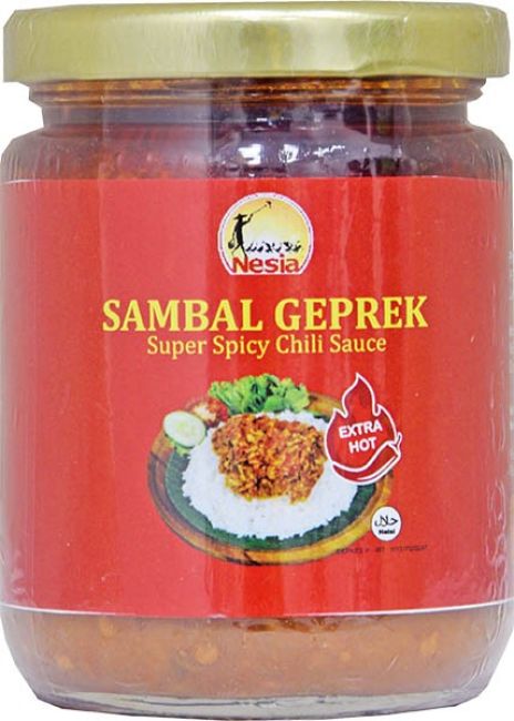 Nesia Sambal Geprek (Super Pittige Chili Saus) 220g