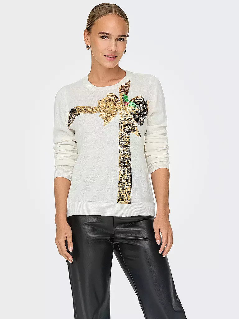 ONLY Pullover  ONLXMAS weiss