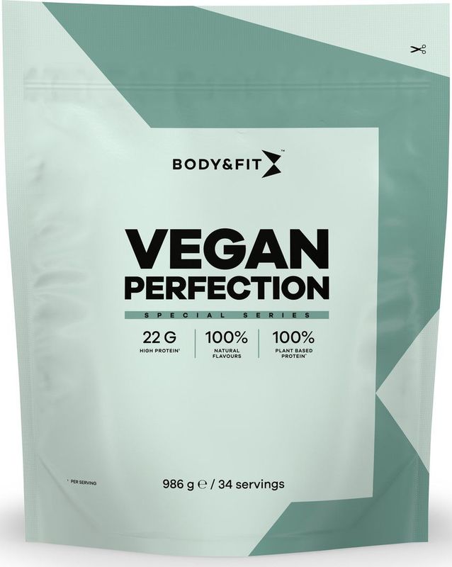 Body & Fit - Vegan Perfection - Eiwitshake - Cappuccino - Plantaardig - 986 gram