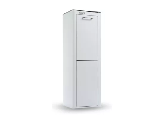 Poubelle cuisine de tri sélectif - 2 compartiments de 20L- CUBEK
