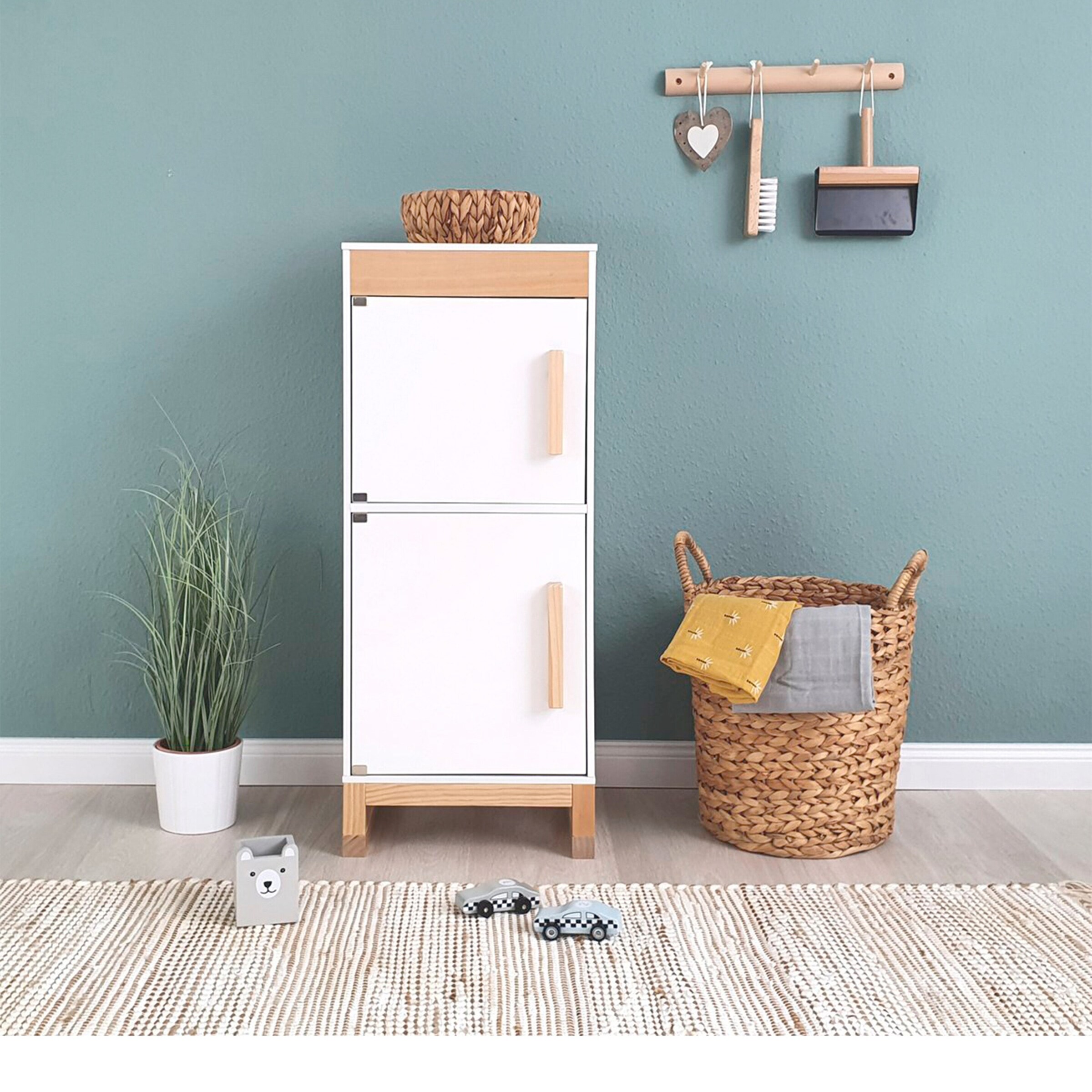 MUSTERKIND Kinderkühlschrank Ficus weiß/natur