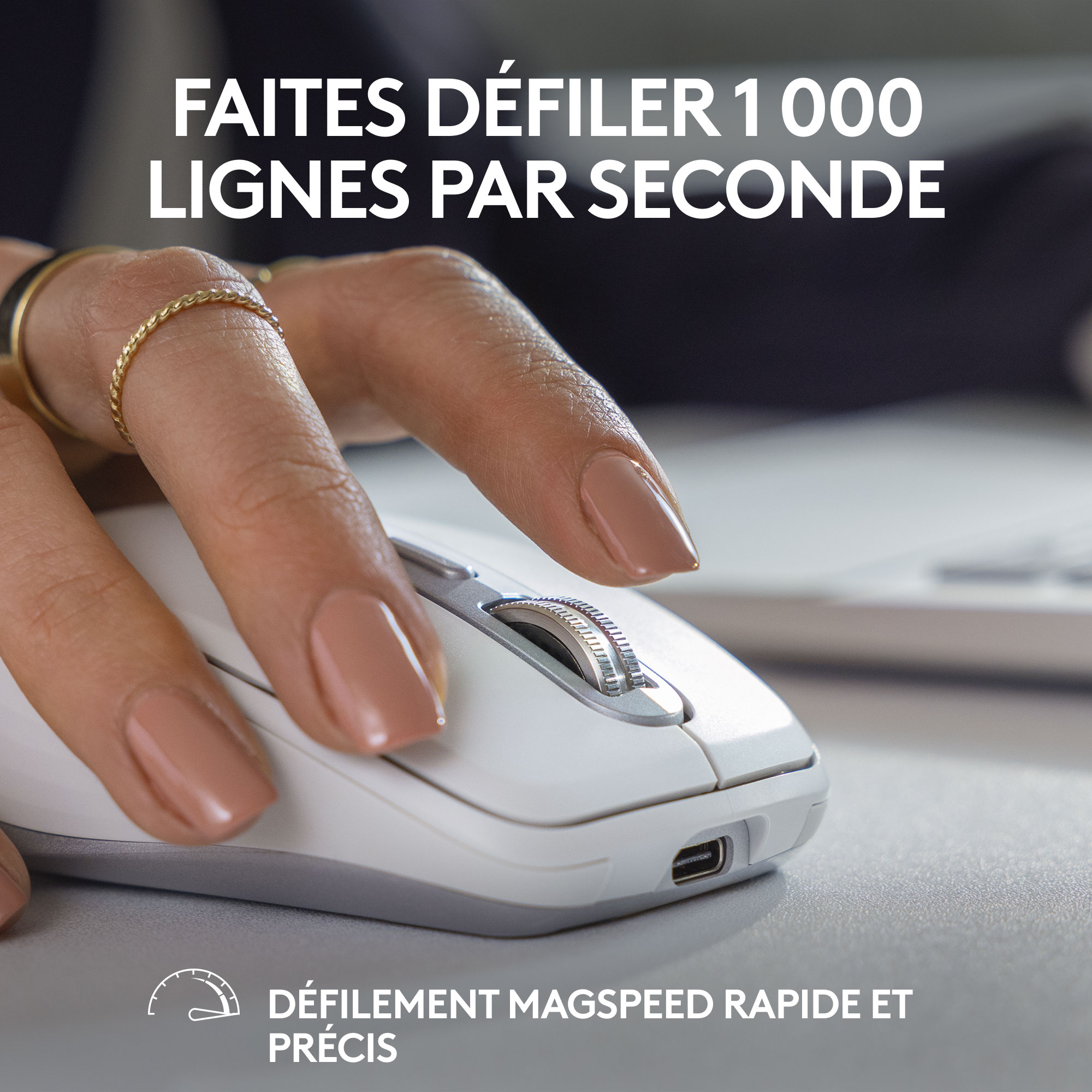 Logitech MX Anywhere 3S (Gris Pâle)