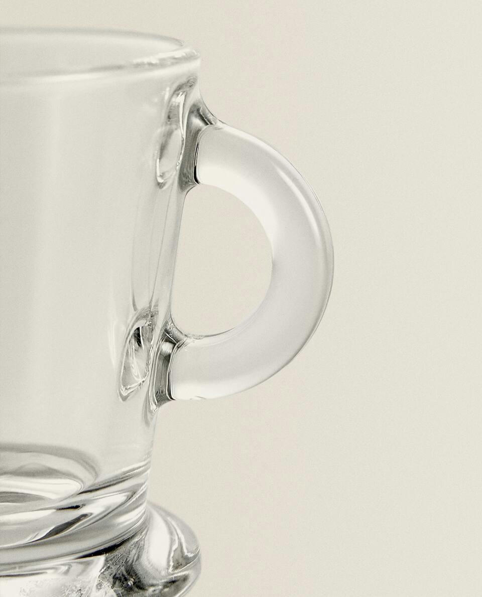 XÍCARA DE CAFÉ EXPRESSO DE VIDRO TRANSPARENTE
