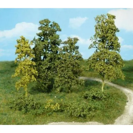Heki 1710 Blätterbäume und Büsche, 15 Stück mittelgrün