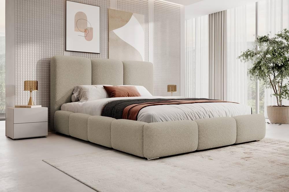NADUVI Collection Bedframe Briar bouclé met opbergvak 180x200