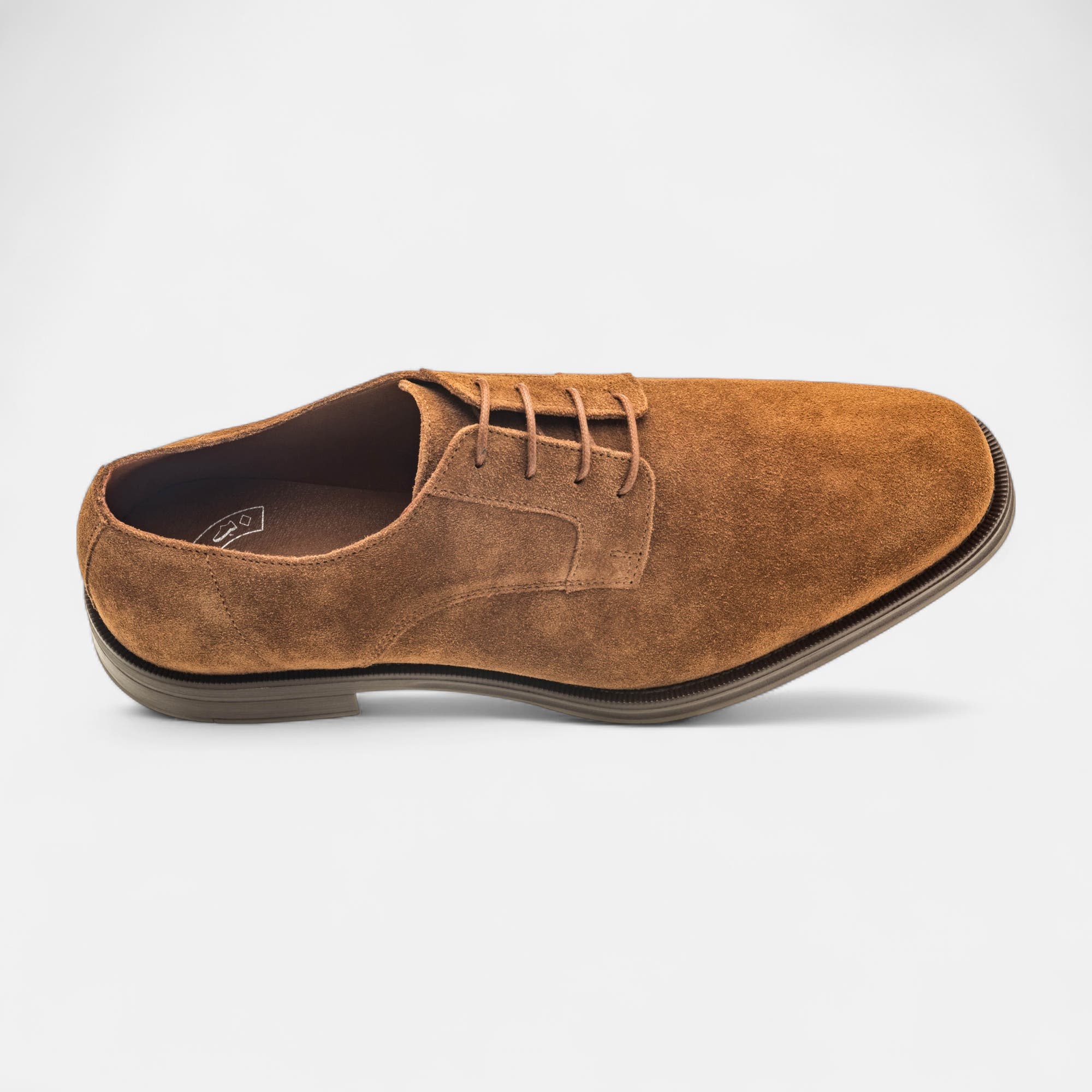 Derbies Homme en cuir cognac
