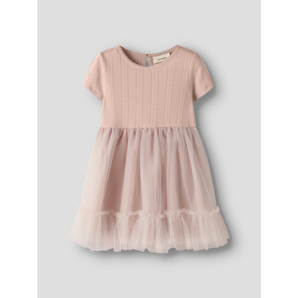 Køb Lil'Atelier Peach Whip Nmffanella Ss Tyl Kjole Lil