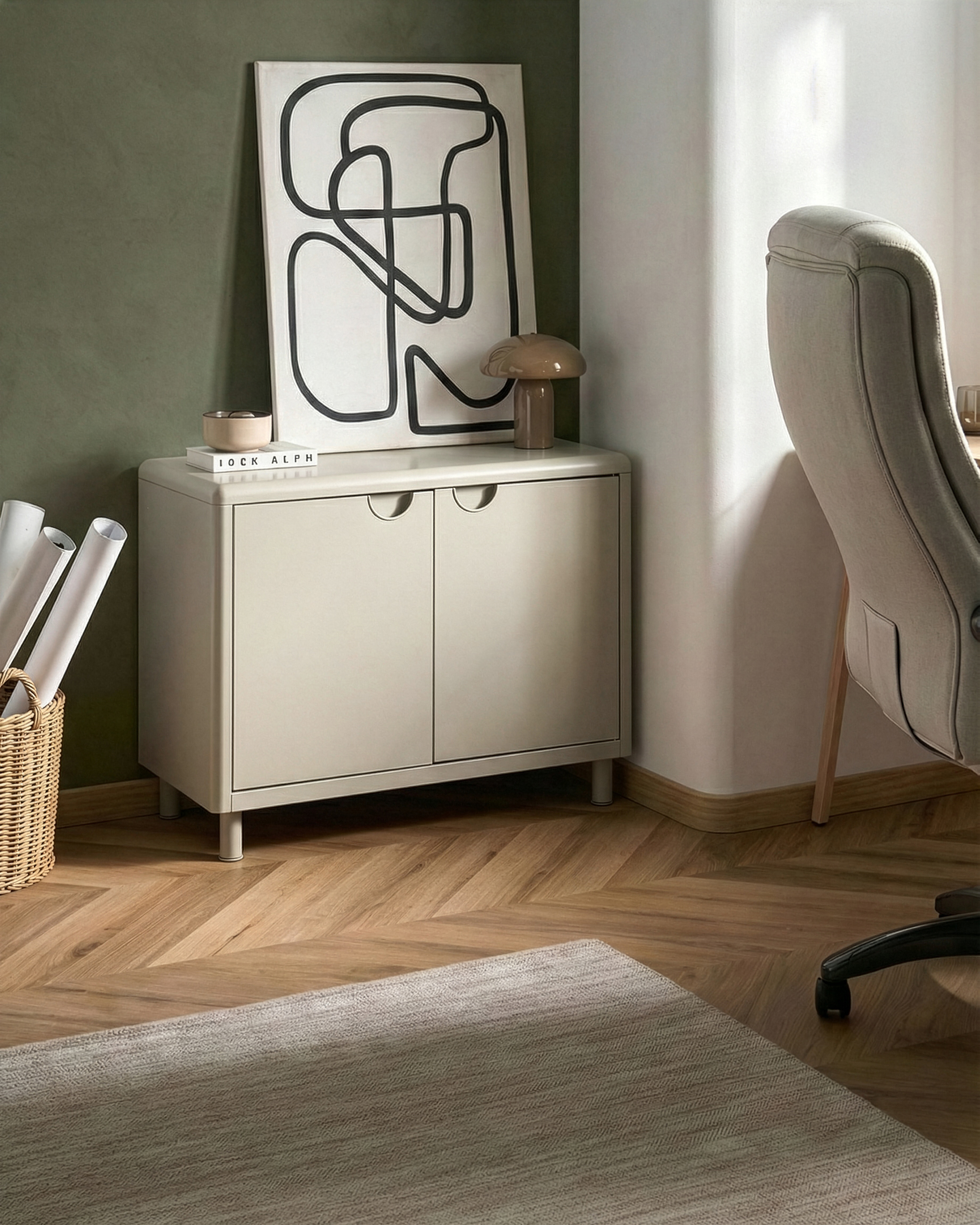 Dressoir met 2 deuren KORVO Beige