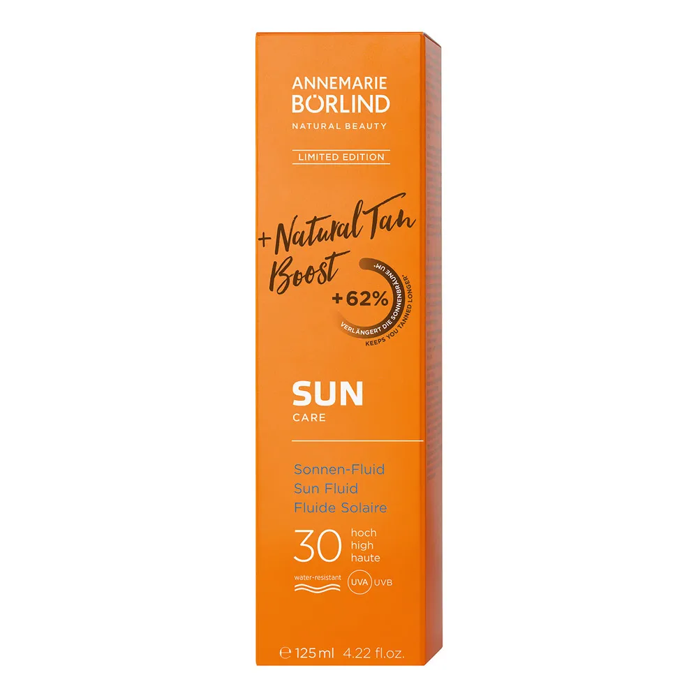 AnneMarie Börlind Natural Tan Boost Sun Fluid SPF30 - 125 ml.