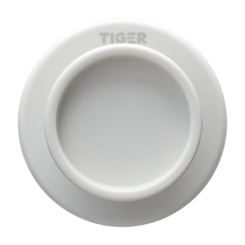 Tiger Handdoekhaak Tess wit/lichtgrijs 2 stuks