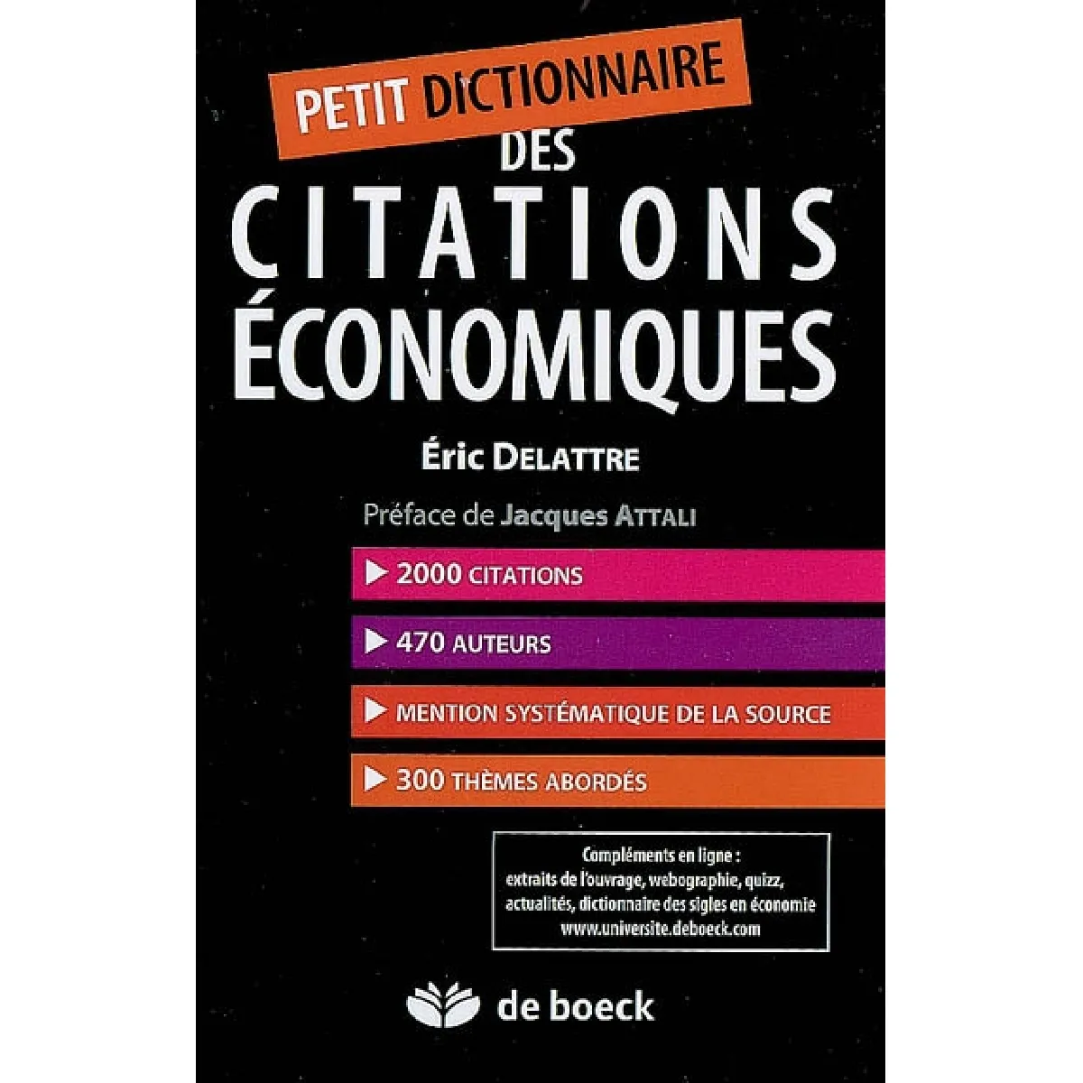 Petit dictionnaire des citations économiques · Occasion