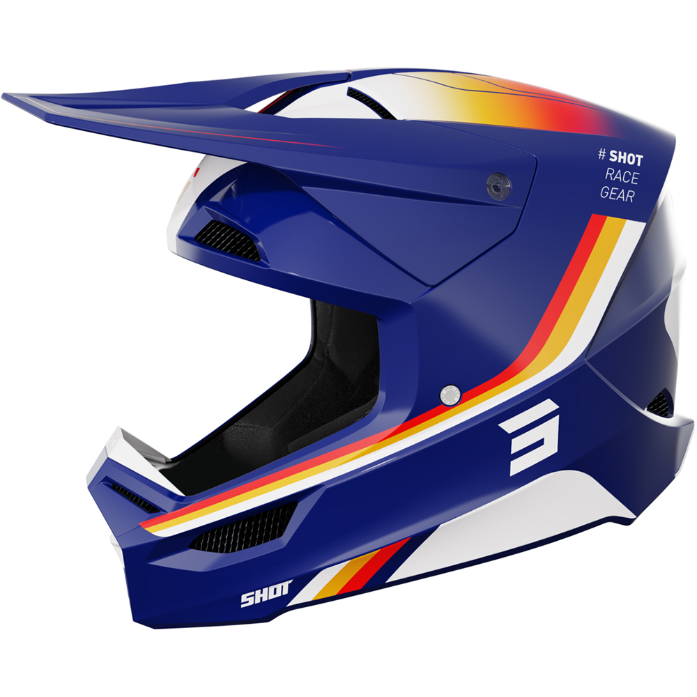 Shot - Casque Furious Aim Bleu / Blanc / Orange / Jaune / Brillant
