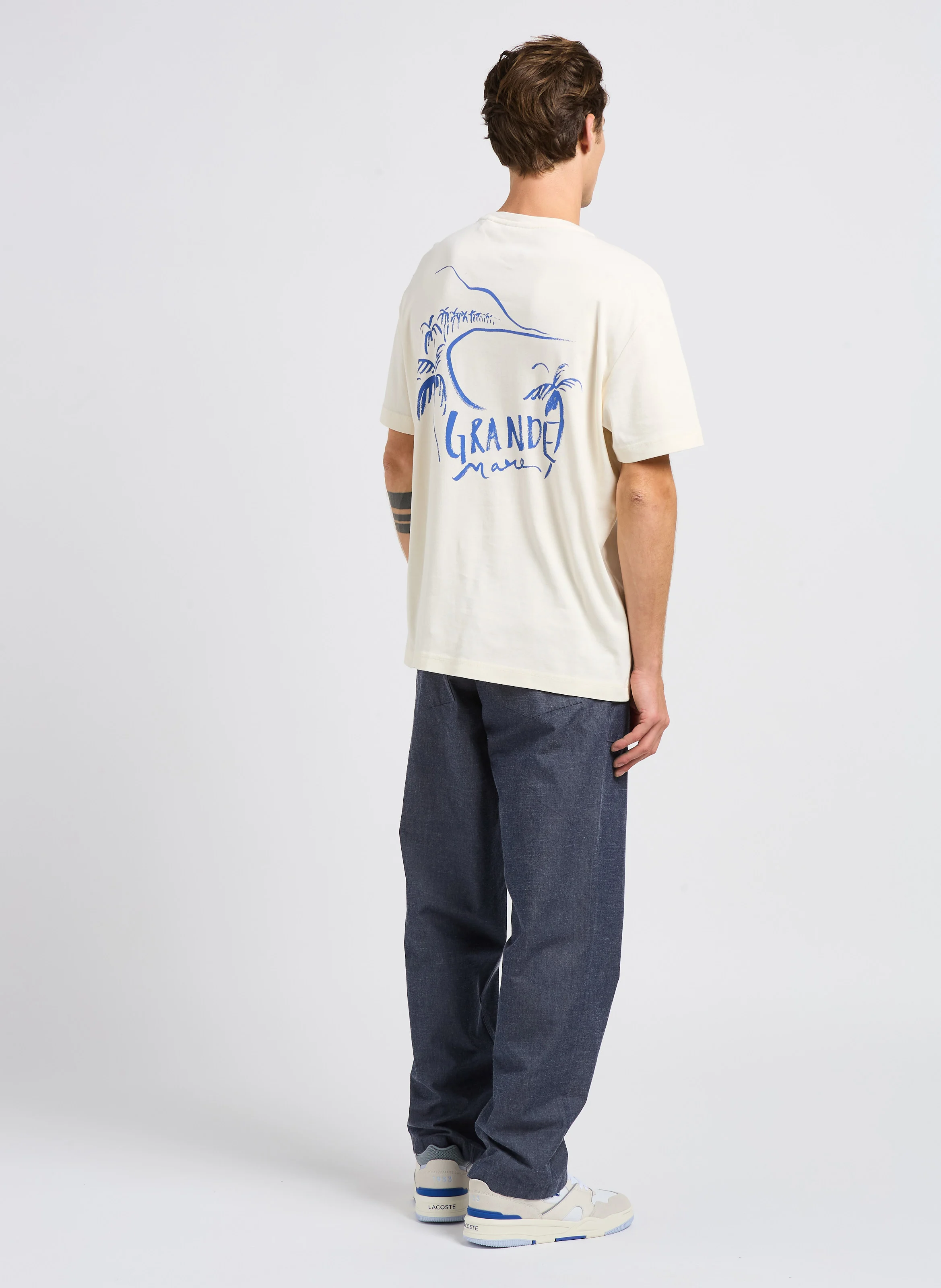 FLINT - Pantalon droit en coton bio | Bleu