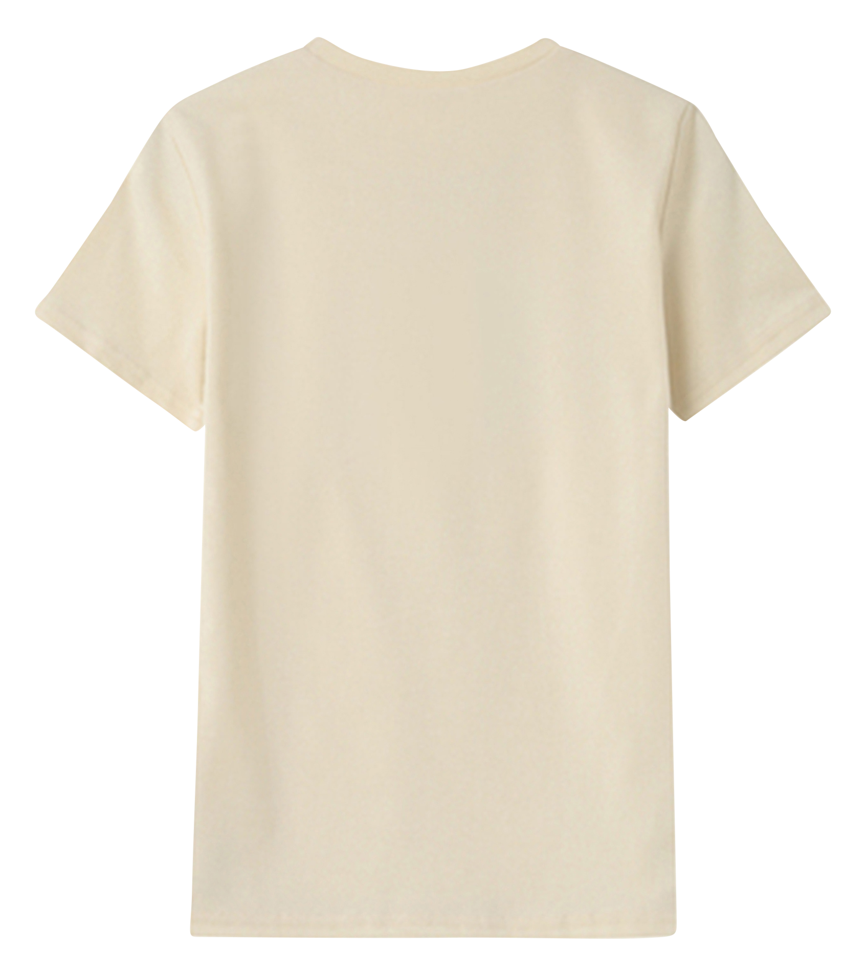 NICOLETTE - Tee-shirt col rond en coton mélangé | Beige