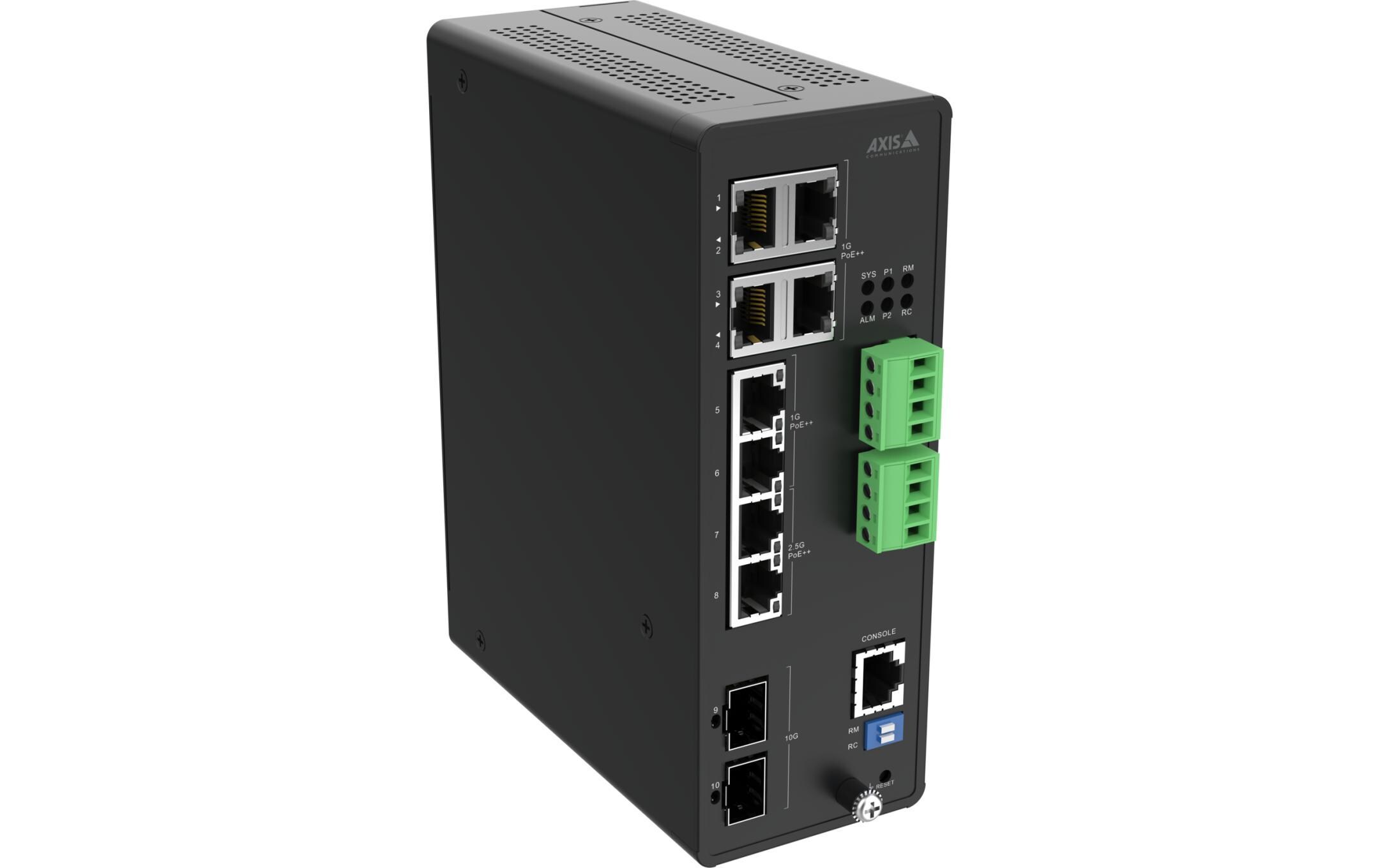 PoE++ Switch D8208-R 10 Port<br>Industrieller, verwalteter PoE++-Switch mit 8 Ports