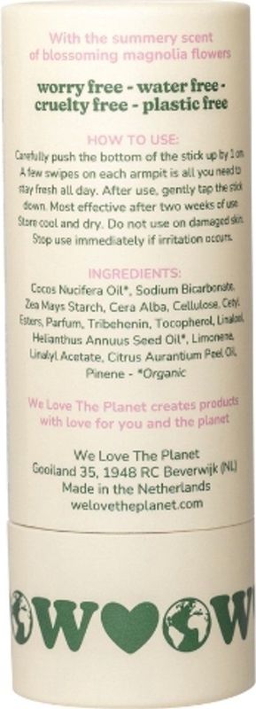 Deodorant - Crème - Magnolia - Natuurlijke Ingrediënten