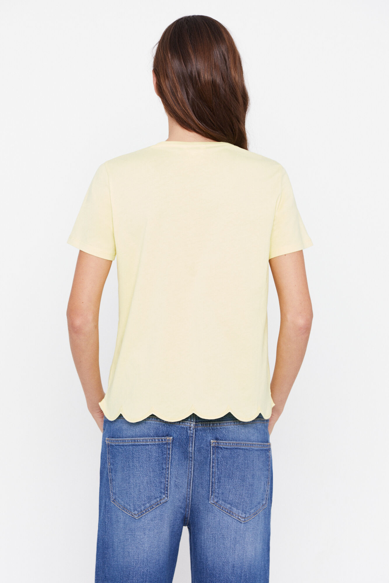 Camiseta bordada - Amarela