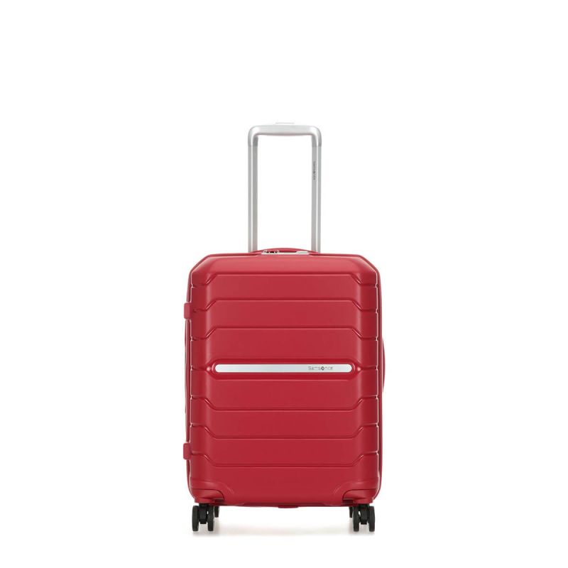 Valise cabine rigide Flux 55 cm Rouge