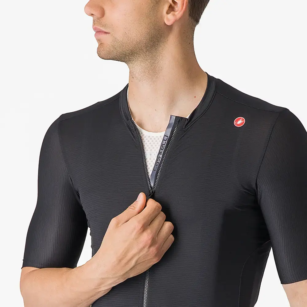 Castelli Espresso Fietsshirt Korte Mouwen Zwart/Donkergrijs Heren