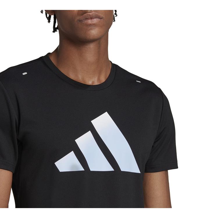 adidas Men Run Icons 3 Bar Logo T-shirt