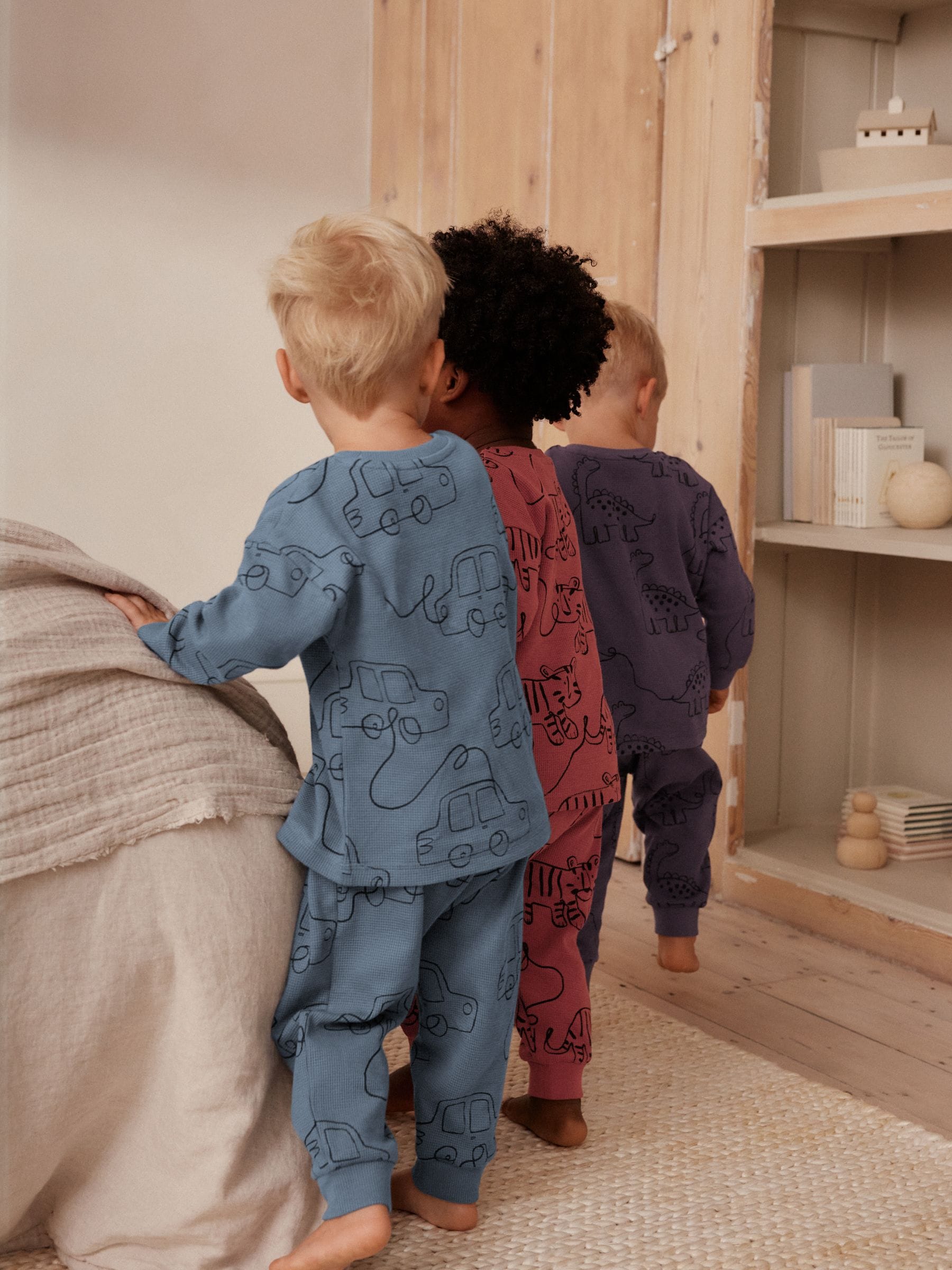 Rood/blauw/paars - Oversized fit Pyjamas 3 Pack (9mths-10yrs)