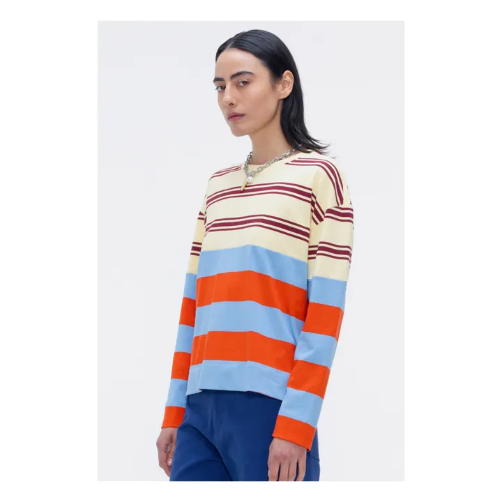 Our Sister T-shirt Sprinkled Lawn Rayures | Jaune
