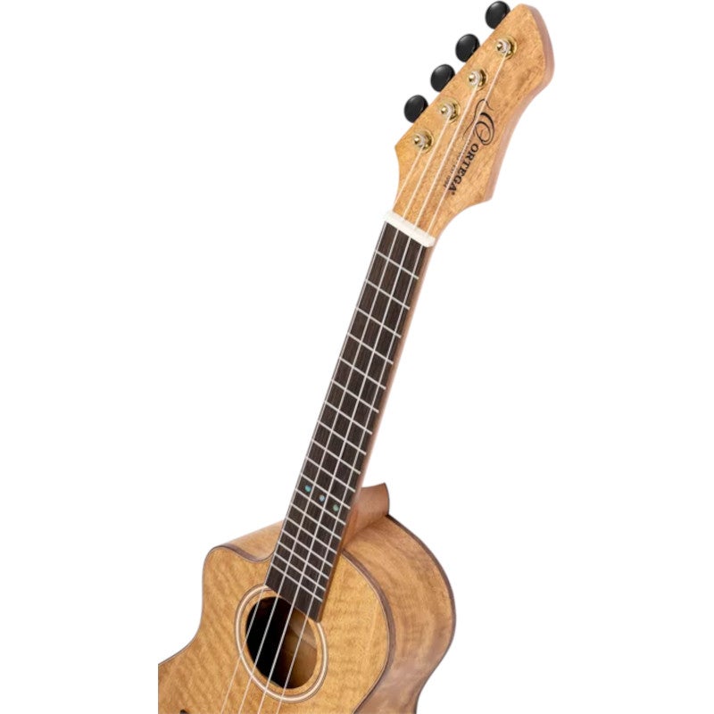 Ortega RUMG-CE-L Horizon Series Left-handed Concert Ukulele Natural linkshandige E/A concert ukelele met gigbag