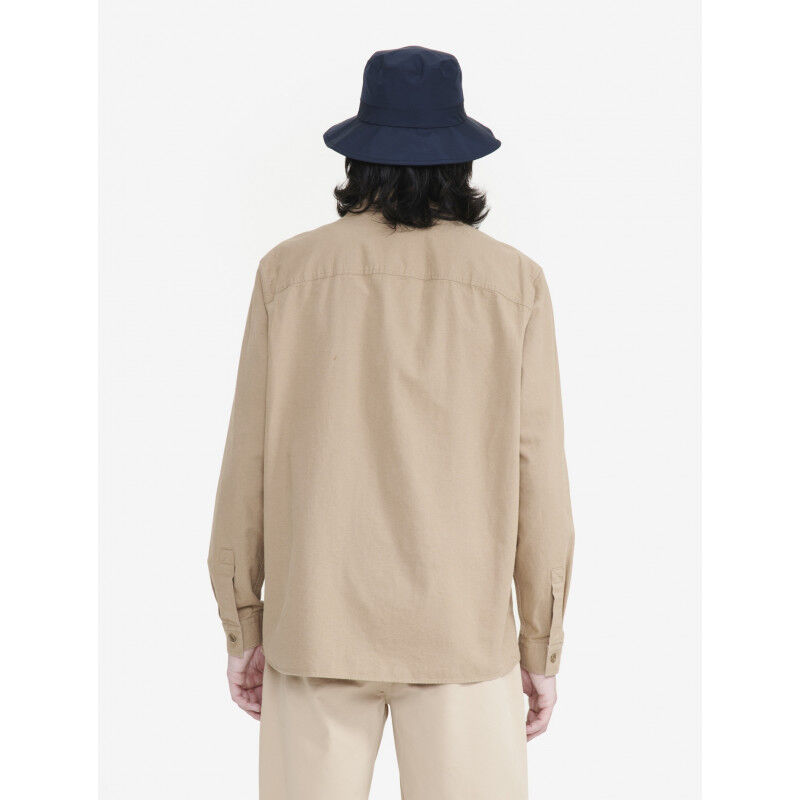 Surchemise coton et lin avec manches longues - Chemise homme