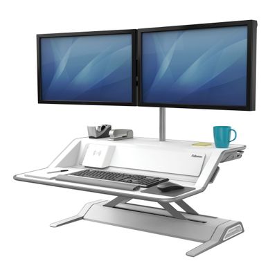 Fellowes Lotus - Kit bras porte-écrans double pour station assis-debout Lotus