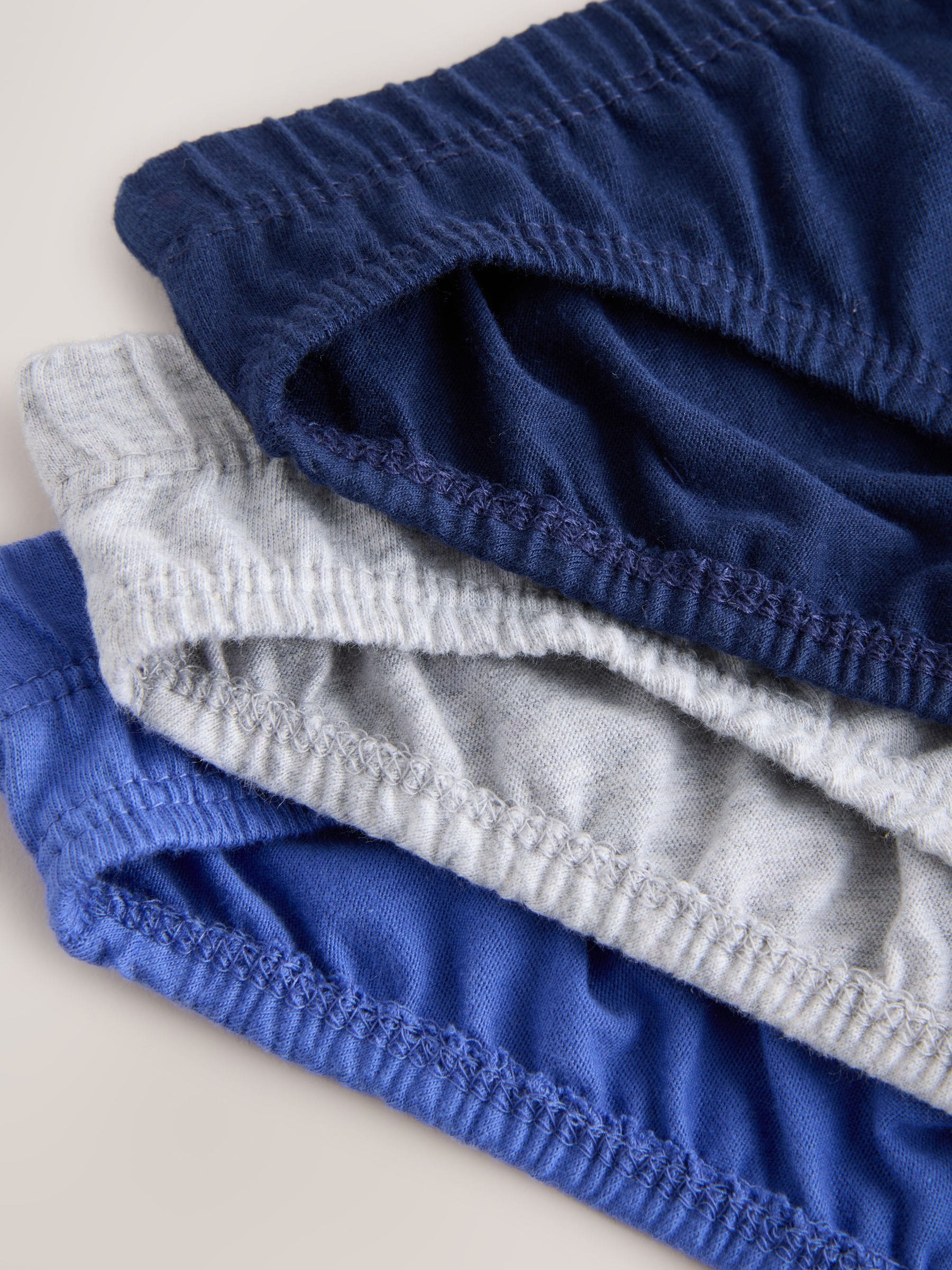 Blauw - 100% katoenen slip verpakking van 7 (1,5 - 16 jr)