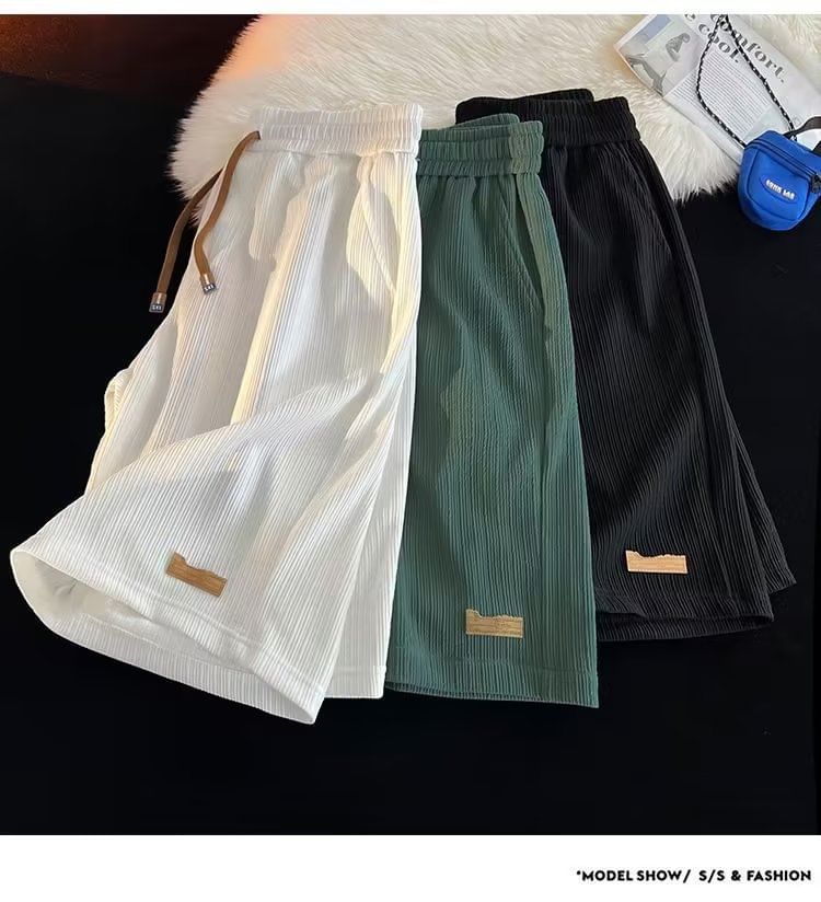 Femilina - Hoge taille effen shorts