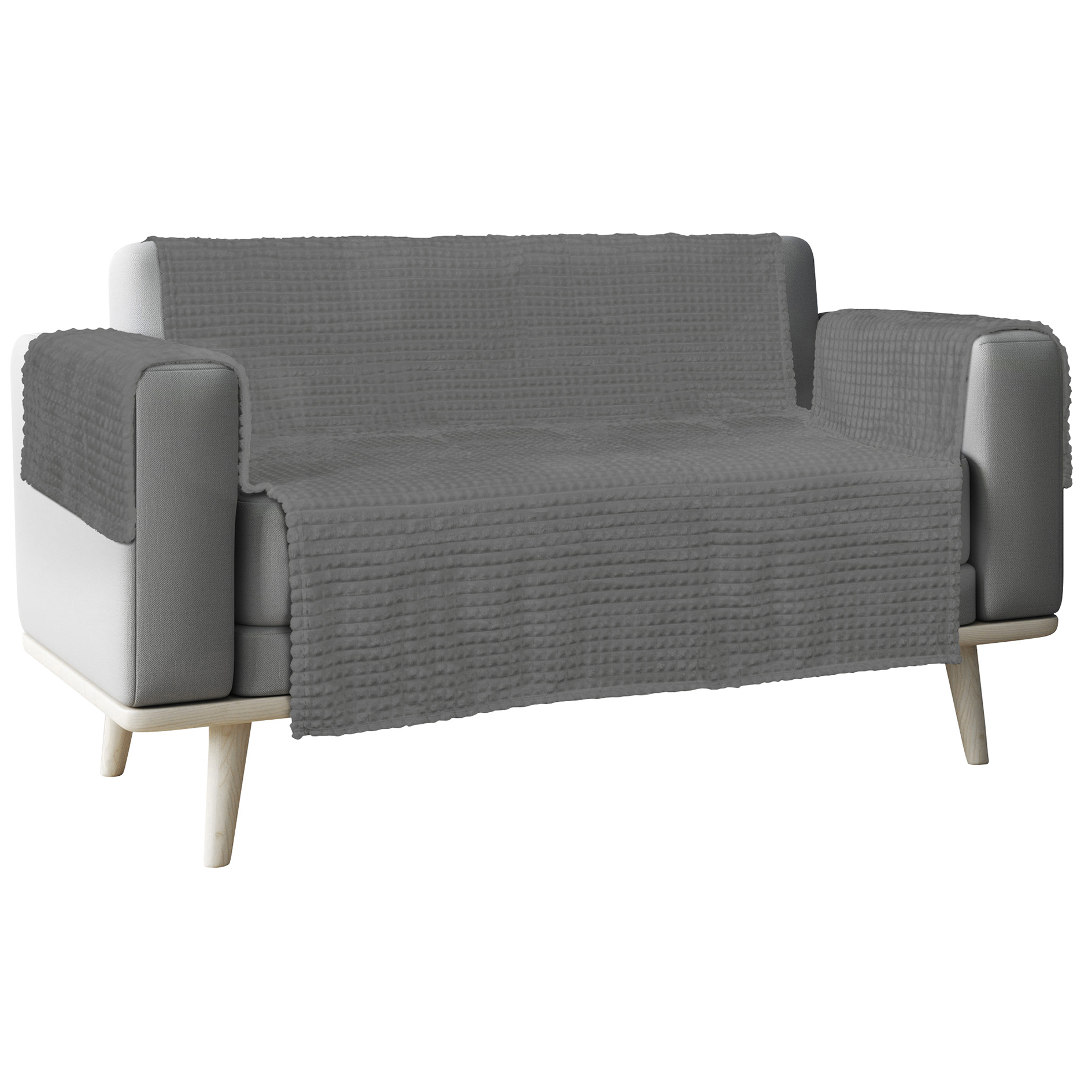 Sofaschoner - anthrazit - 196x112 cm