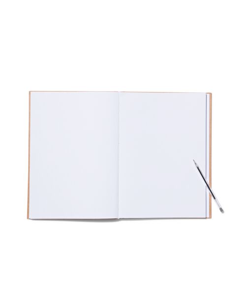 carnet vierge A4 kraft
