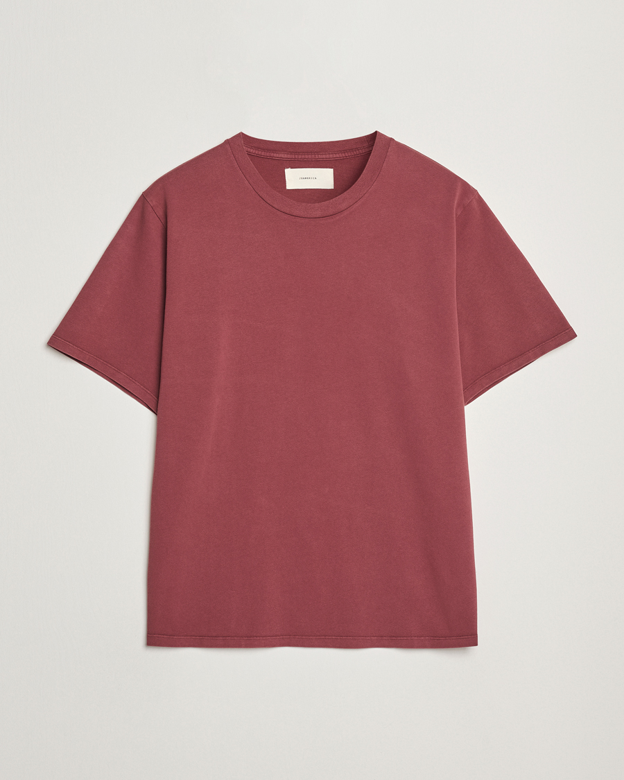 Jeanerica Delon Crew Neck T-Shirt Washed Burgundy