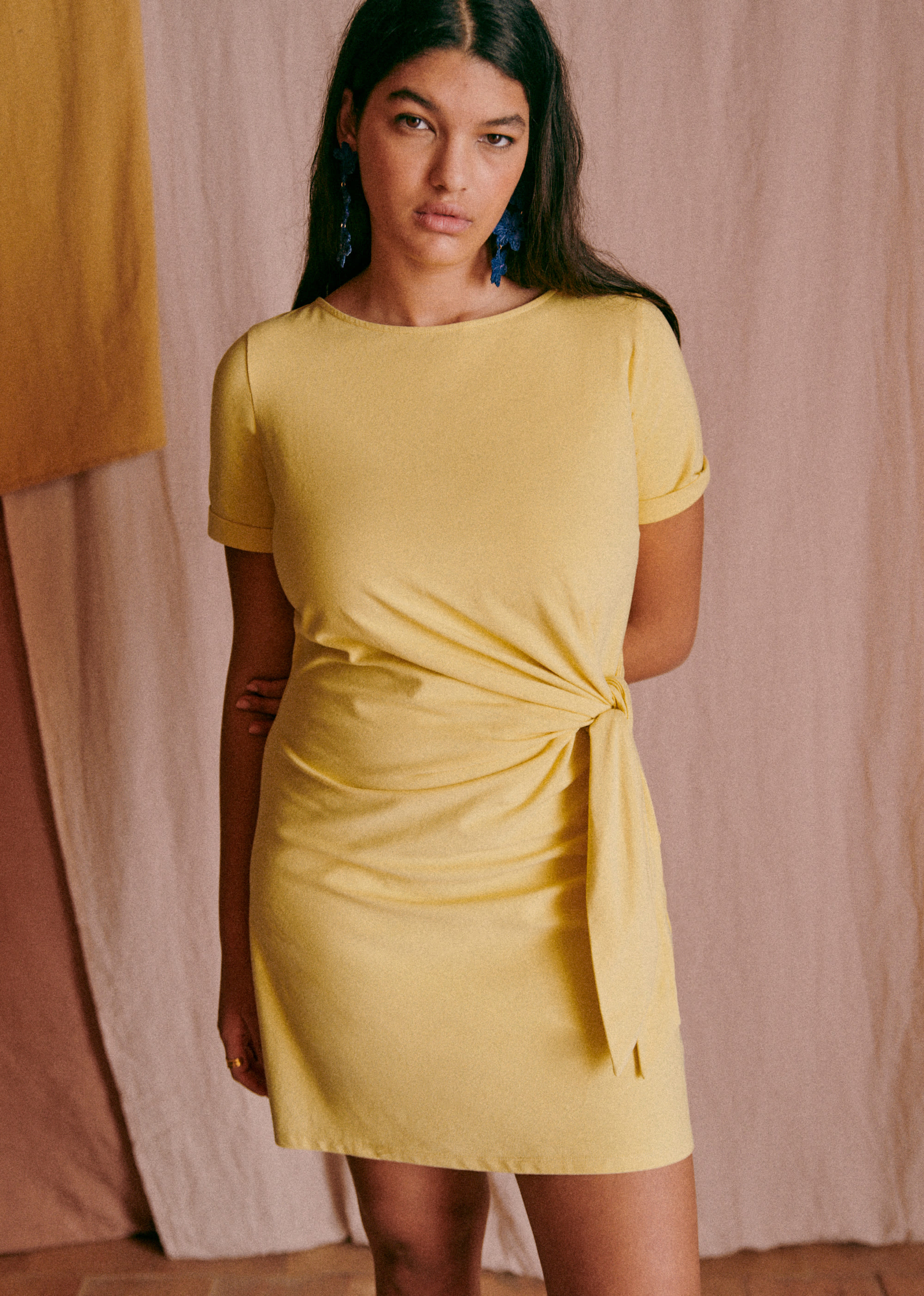 Robe Pippa courte - Jaune pâle - E-SHOP/ROBES 5905145